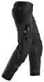 Spodnie stretchowe 6351 AllroundWork+ luźno dopasowane black Snickers Workwear